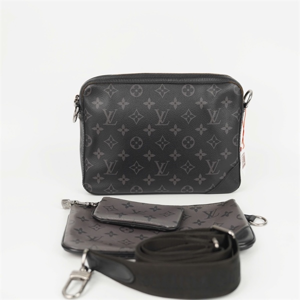 Túi LV Clutch set 3 hoa đen (BQ) KG +