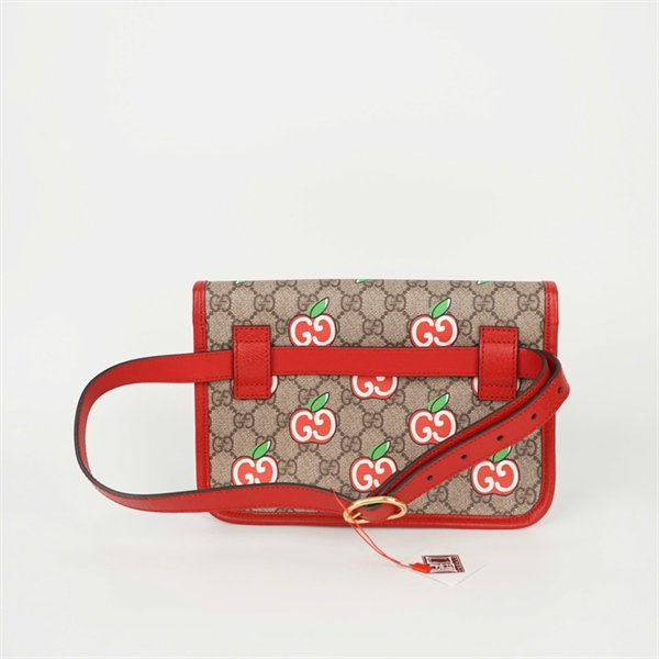 Túi GG Bumbag đỏ xám sz24 (467891) (BQ) KG +