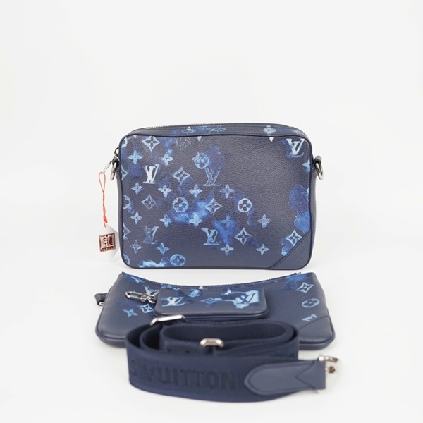 Túi LV Clutch hoa xanh set 3 món (DU0221) (BQ) sz25 KG +