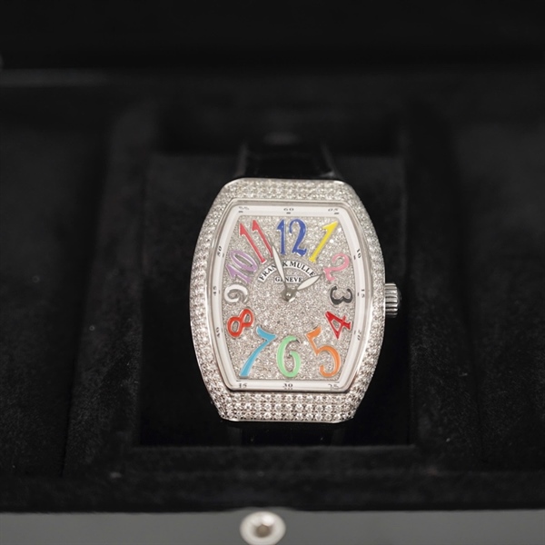 Đồng hồ Franck Muller full kim cương 12 số màu (HC) +