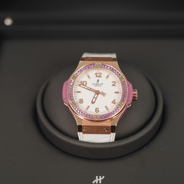 Đồng hồ Hublot trắng viền tím (890576) (HC) +