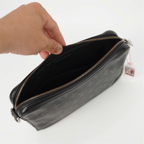 Túi LV Clutch set 3 hoa đen (BQ) KG +