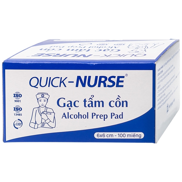 Gạc tẩm cồn Quick nurse 100 miếng