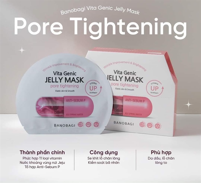 Mặt nạ Vita Genic Jelly Mask - Hồng (VAT)