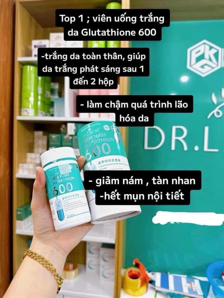 Glutathione 600 mẫu mới