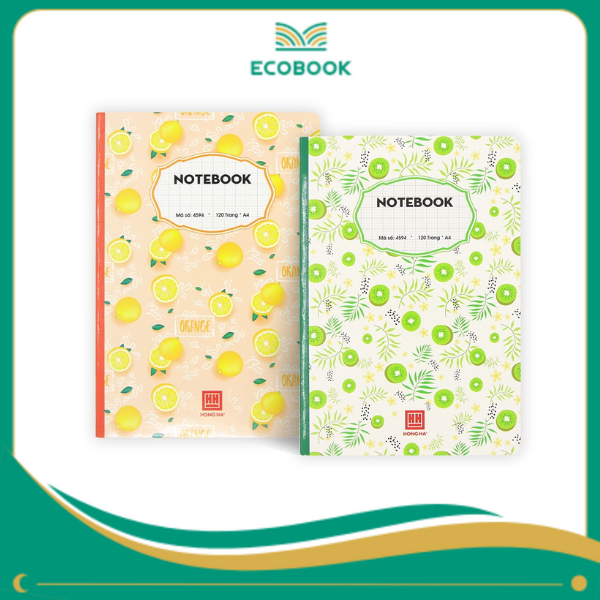 Sổ Notebook, A4, ruột ô ly, 120tr, 4594