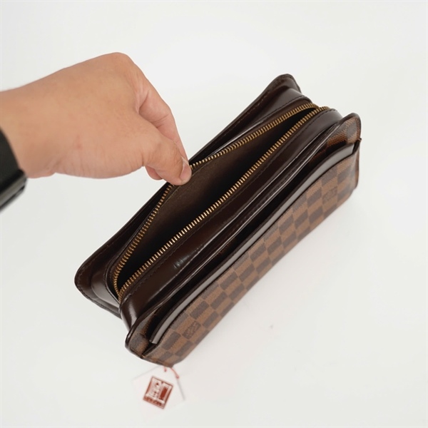 Túi LV Clutch ô vuông nâu (SN0175) sz23 (BMC) KG+