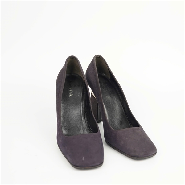 Giày Prada tím đen sz38 đế 10p +