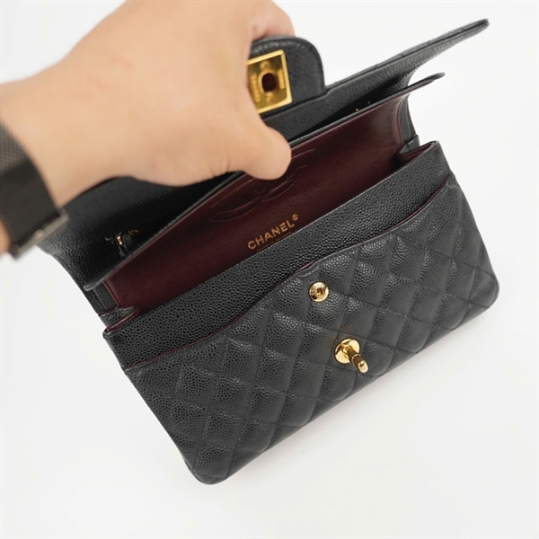 Túi Chanel classic đen (17200648) sz25 KG+