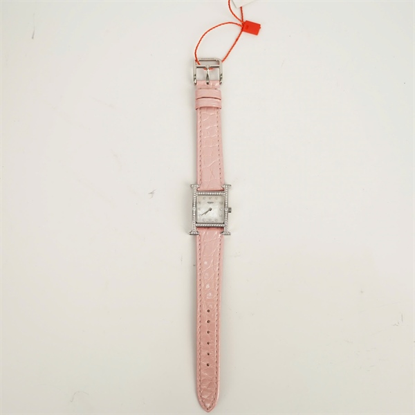 Đồng hồ Hermes quai hồng (2299106) sz20 (HC) +