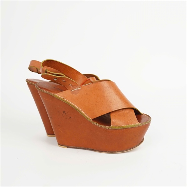 Giày Chloé nâu sz38 đế 13p +