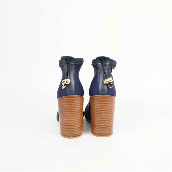 Giày Chloé xanh đế nâu sz38 cao 11p +