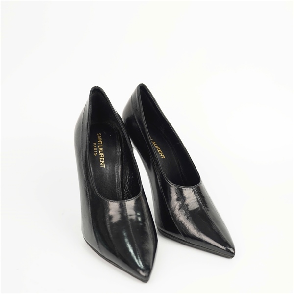 Giày YSL đen sz38 đế 11p +