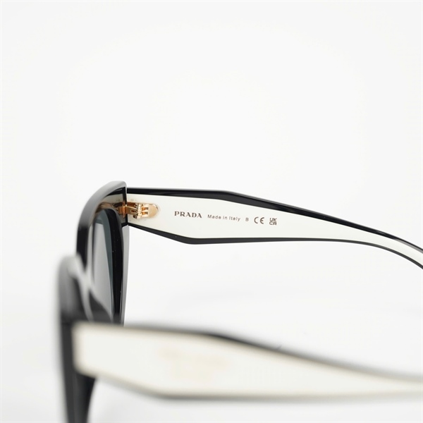 Mắt kính Prada đen gọng trắng đen (PN) +