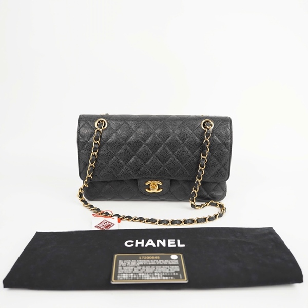 Túi Chanel classic đen (17200648) sz25 KG+