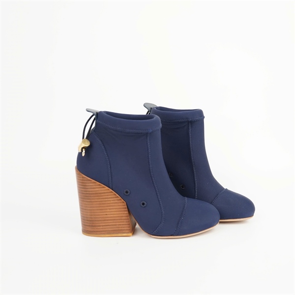 Giày Chloé xanh đế nâu sz38 cao 11p +