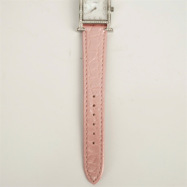 Đồng hồ Hermes quai hồng (2299106) sz20 (HC) +