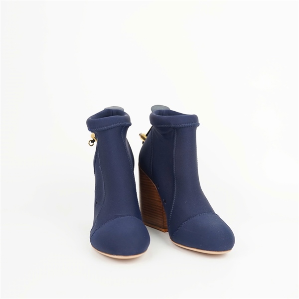 Giày Chloé xanh đế nâu sz38 cao 11p +