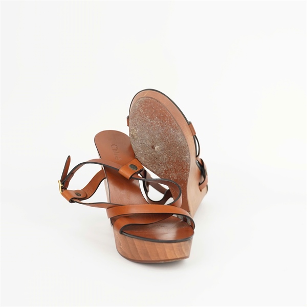 Giày Chloé nâu sz38 đế 12p +