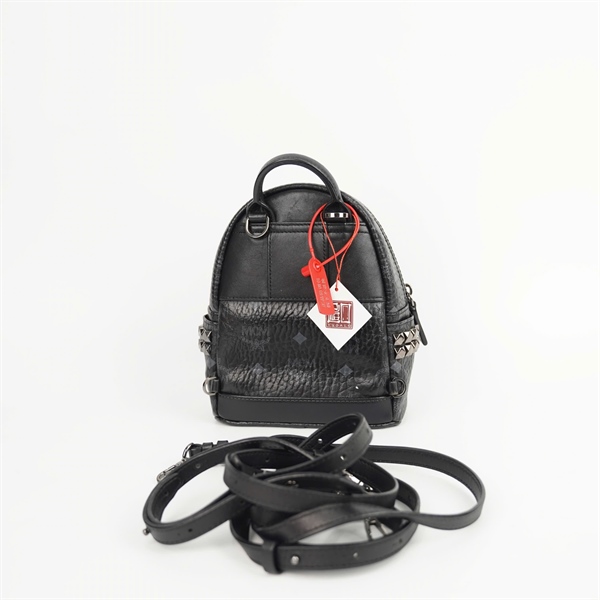 Balo MCM đen 2 strap (0689N) KG+