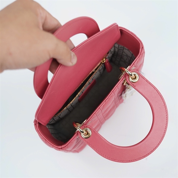 Túi Dior Lady hồng (18- MA- 0149) szS (BMC) KG+