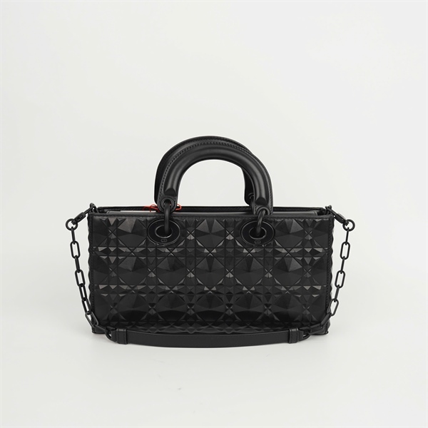 Túi Dior Lady Joy đen kim cương 2 strap sz26 (18- MA- 0232) (BMC) KG+