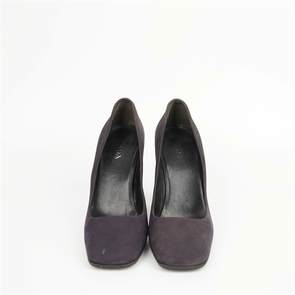 Giày Prada tím đen sz38 đế 10p +