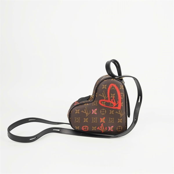 Túi LV Heart hoa nâu (BMC) KG+