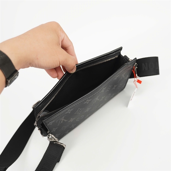 Túi LV Clutch hoa đen sz19 KG+