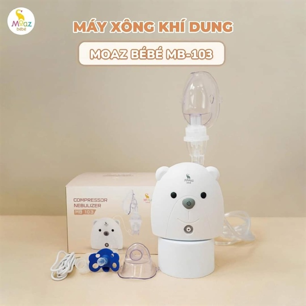 MÁY XÔNG KHÍ DUNG MOAZ BEBE MB103 bảo hành chính hãng 1 năm