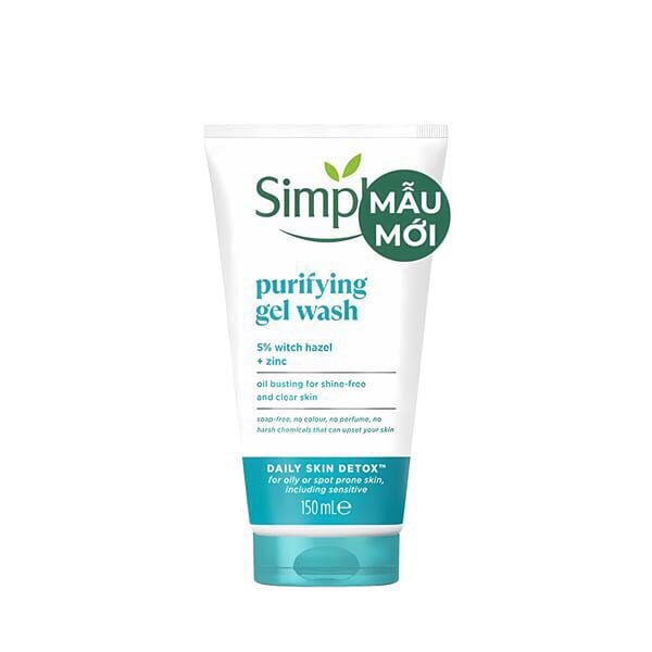 Gel Rửa Mặt Simple Thanh Khiết, Giảm Bóng Nhờn 150ml - Purifying Gel Wash