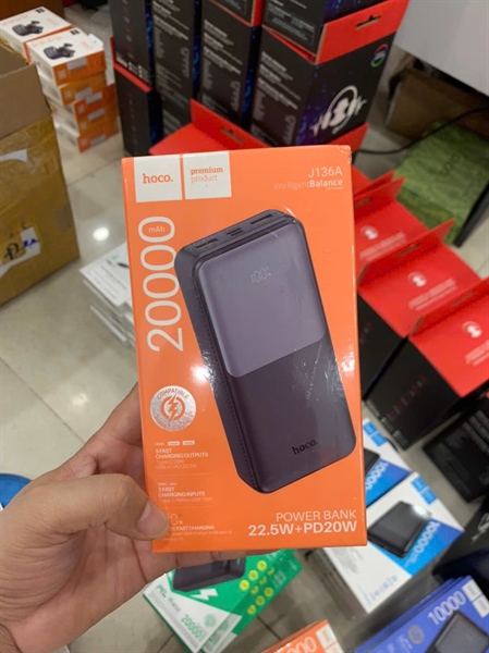 Sạc dự phòng HOCO J102A/ J136A/ J121A/J154A 20.000mAh 22.5W