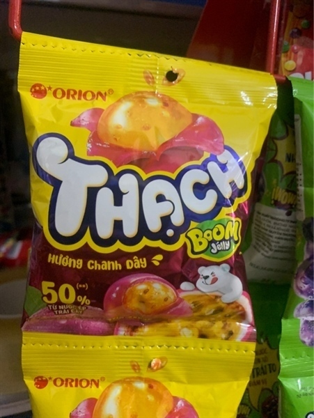 Kẹo dẻo Orion Boom thạch hương chanh dây 24g