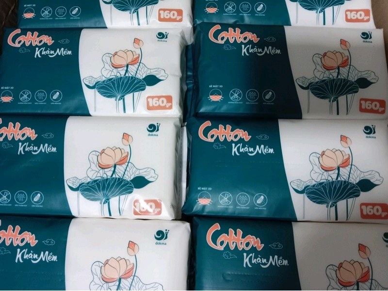 Khăn khô Cotton dokma 160G KN001
