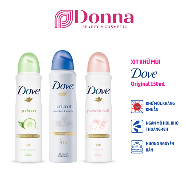Xịt khử mùi nữ Dove Body Spray 150ml Green Tea