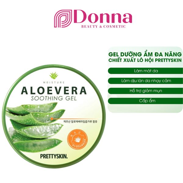 Gel Dưỡng Da Đa Năng Prettyskin Hàn Quốc Soothing Gel 300ml