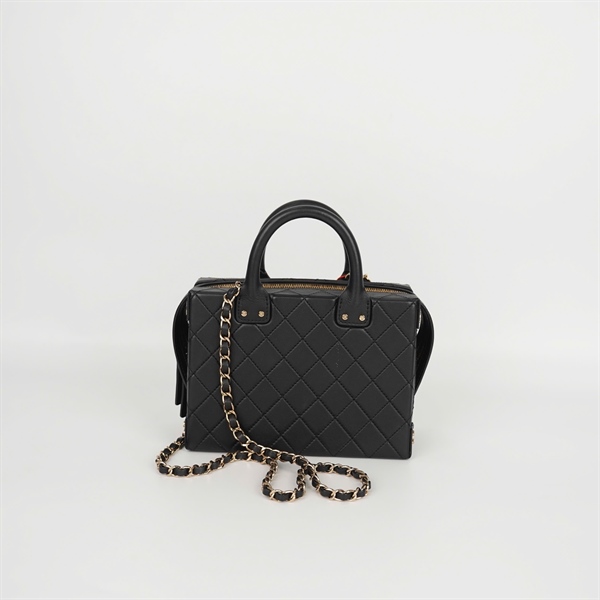 Túi Chanel Vanity đen (PPPU83XA) sz21 (LTB) KG +