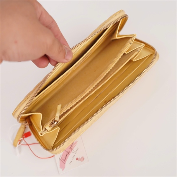 Ví Chanel vàng có zip (23753262) (LTB) KG +