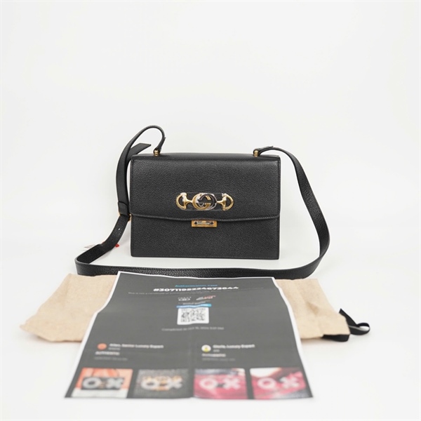 Túi GG Zumi đen (576363) size 23 +