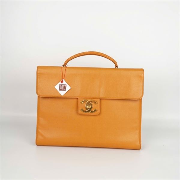 Túi Chanel cặp táp vàng đất (5213942) sz37 (LTB) +