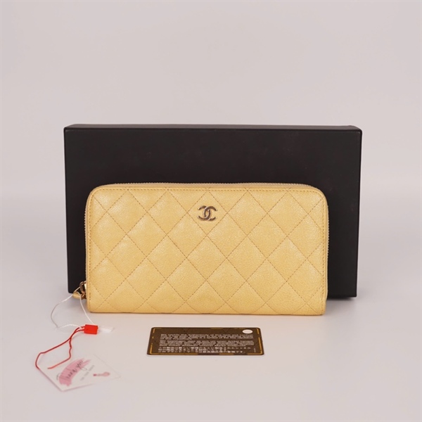 Ví Chanel vàng có zip (23753262) (LTB) KG +