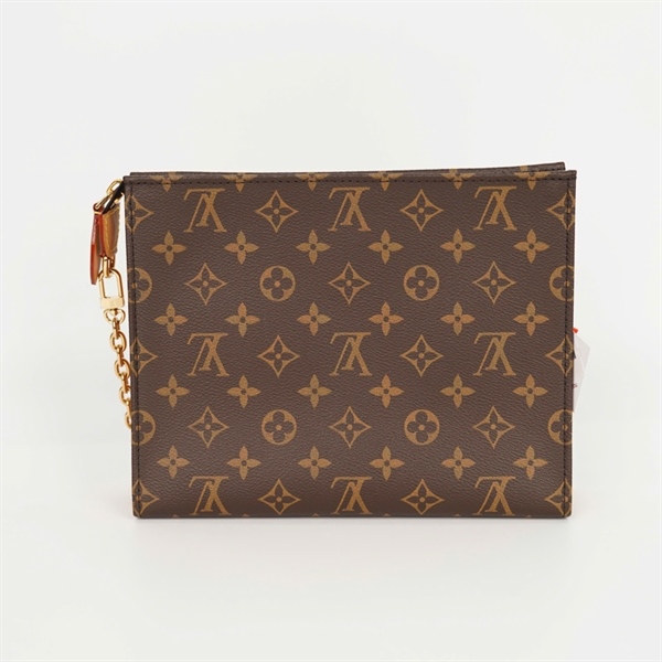 Túi LV Clutch hoa nâu kèm ví sz25 +