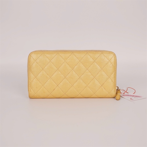 Ví Chanel vàng có zip (23753262) (LTB) KG +