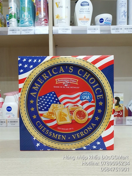 Bánh Chessmen Verona Mỹ 397gr (12)
