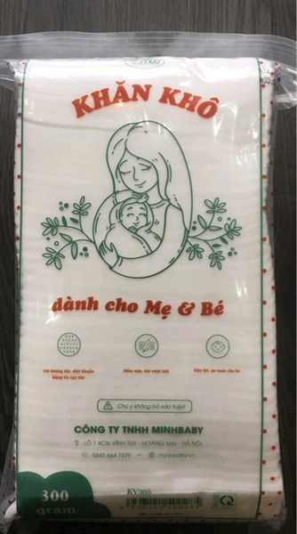 Khăn khô minh baby KV305 300G
