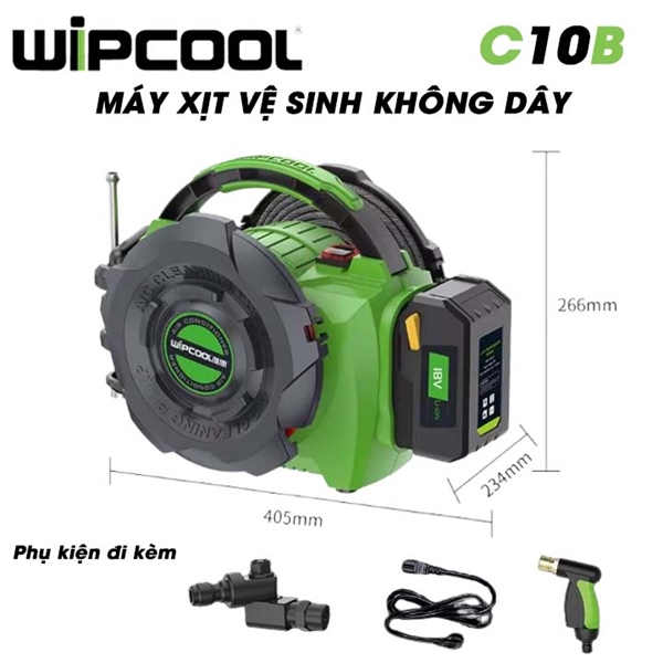 Máy vệ sinh không dây WIPCOOL, model C10B