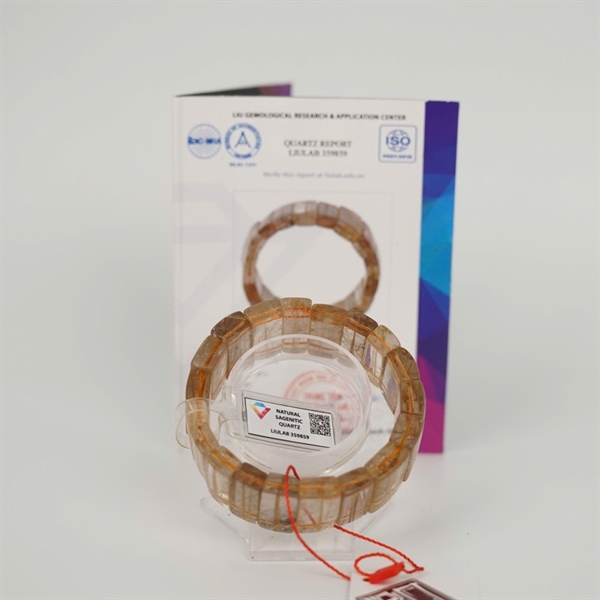 Vòng tay thạch anh tóc vàng 359859 (thiếu sổ) KG+