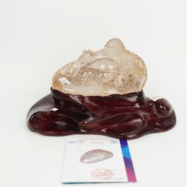 Tác phẩm di lạc thạch anh trắng 533989 KG+