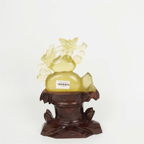 Tác phẩm hồ lô thạch anh vàng to 955657 KG+