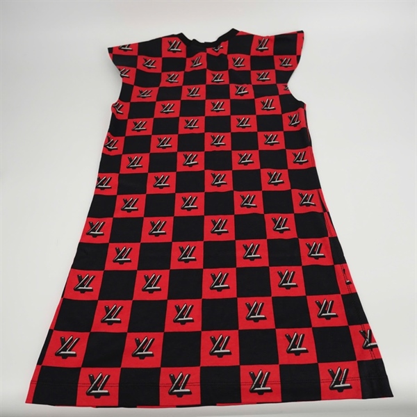 Áo thun LV phom dài đỏ đen (PN) +